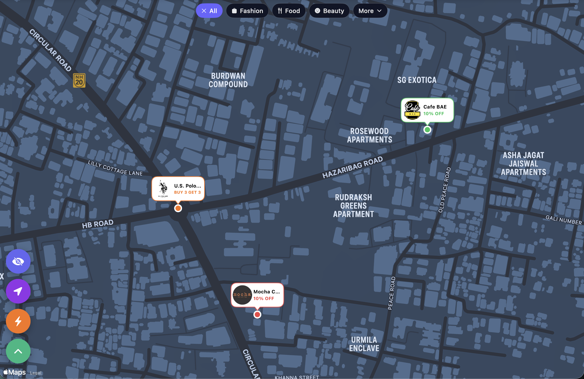 SpotsHunt app screenshot